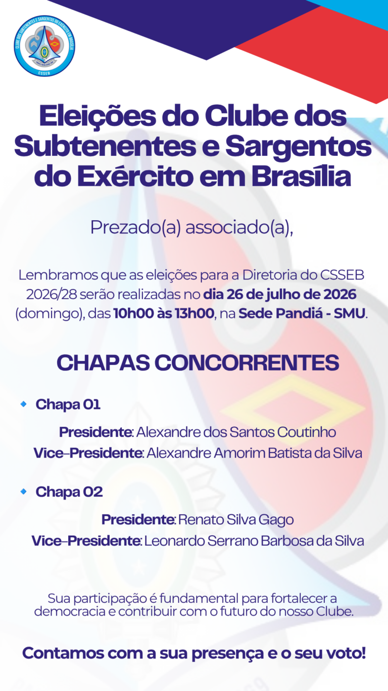 chapas Eleições CSSEB 2026